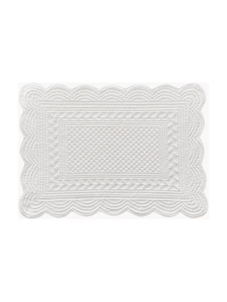 Tischsets Boutis, 2 Stück, 100 % Baumwolle, Weiss, B 34 x L 48 cm