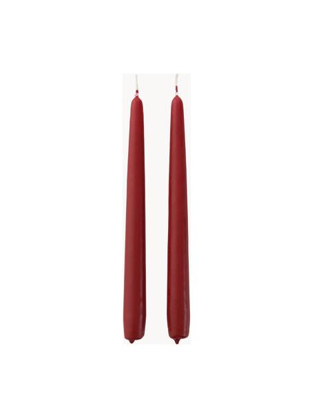 Dlhá sviečka Madeon, 4 ks, 40 % stearín, 60 % parafín, Vínovočervená, V 25 cm