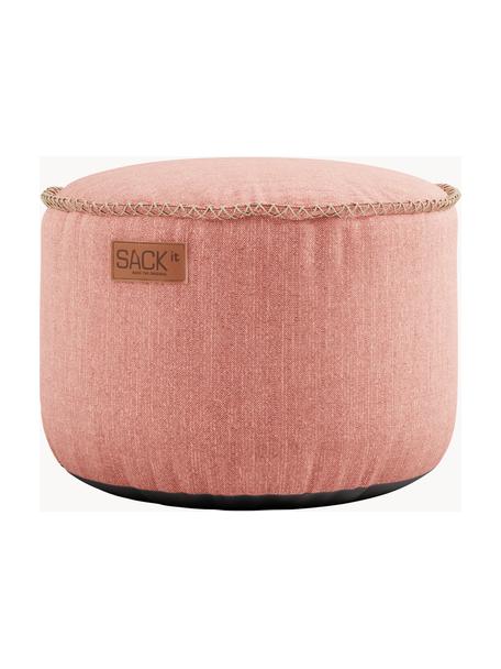 Garten-Loungepouf Cobana, Bezug: Olefin, Kunstfaser, Webstoff Altrosa, Ø 50 x H 35 cm