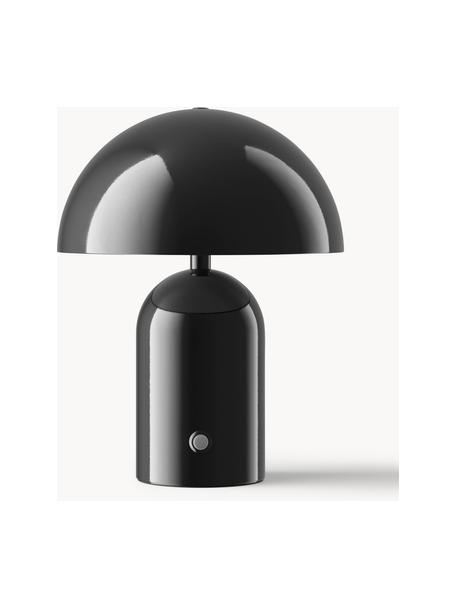 Malá přenosná stolní LED lampa Walter, stmívatelná, Černá, Ø 19 cm, V 25 cm