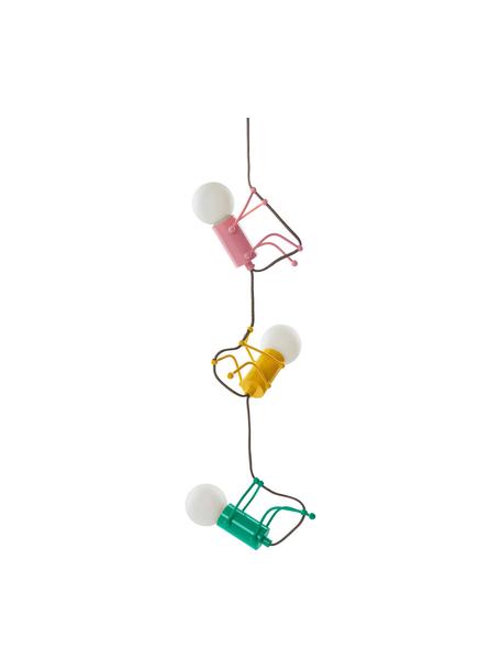 Suspension enfant Chicos, Jaune, vert, rose, Ø 18 x haut. 17 cm