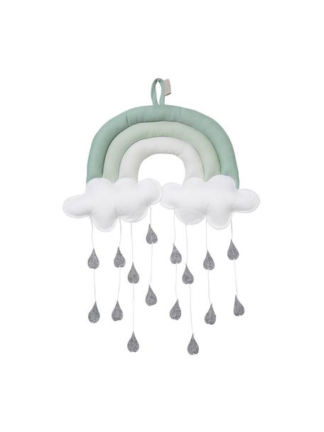 Mobiel Rainbow van biokatoen, Bekleding: 100% biokatoen, GOTS-gece, Groentinten, B 18 x H 29 cm