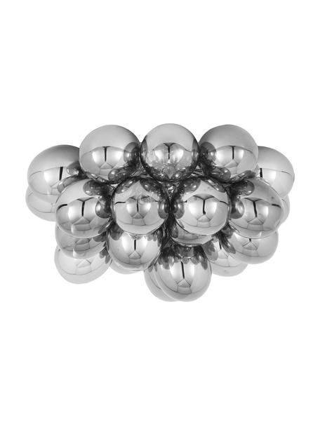 Sklenená guľôčková stropná lampa Gross, Chrómová, Ø 50 x V 27 cm