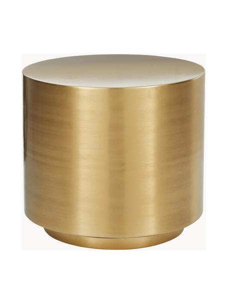 Odkládací stolek z kovu Step, Kartáčovaný kov, Zlatá, Ø 50 cm, V 46 cm