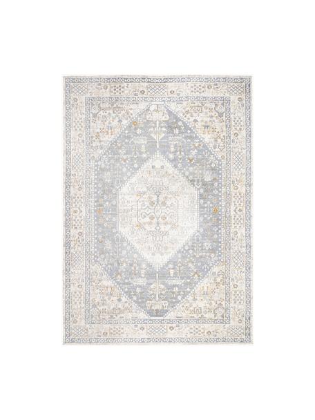 Ručne tkaný ženilkový koberec Neapel, Sivomodrá, krémovobiela, Š 80 x D 150 cm (veľkosť XS)