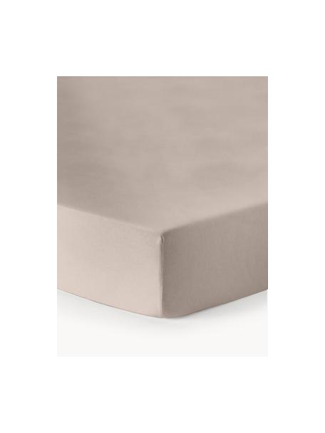 Topper-Spannbettlaken Biba, Flanell, Webart: Flanell, Beige, B 90 x L 200 cm, H 15 cm