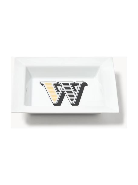 Westwing Collection x MEISSEN, handgefertigte Vide-Poche Initials mit Dekor, Porzellan, glasiert, W, B 16 x T 13 cm