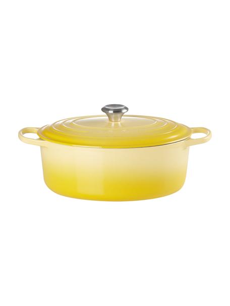 Oválný litinový kastrol Signature Collection, Smaltovaná litina, Odstíny žluté, Š 40 cm, V 18 cm