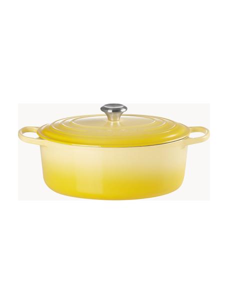 Ovale braadpan Signature Collection uit gietijzer, Geëmailleerd gietijzer, Geeltinten, B 31 cm x H 18 cm, 6,3 L