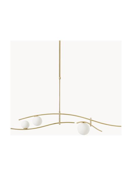Grosse Pendelleuchte Nebo, Lampenschirm: Glas, Gold, B 120 x H 87 cm