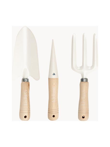 Tuingereedschapset Polly, 3-delig, Handvatten: hout, Wit, helder hout, Set met verschillende formaten