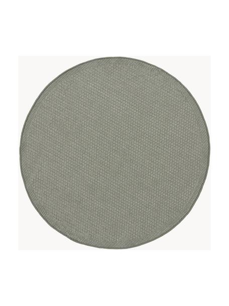 Okrúhly koberec do interiéru/exteriéru Toronto, 100 % polypropylén, Šalviovozelená, Ø 120 cm (veľkosť S)