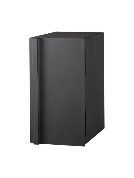 Portapane verticale con sportello magnetico nero Tosca, Metallo rivestito, Nero, Larg. 22 x Alt. 41 cm