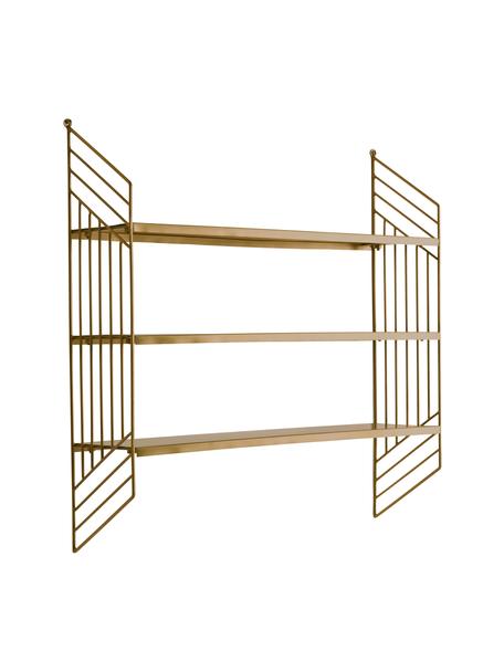 Estante de pared de metal Willie, Metal, Latón, An 61 x Al 61 cm