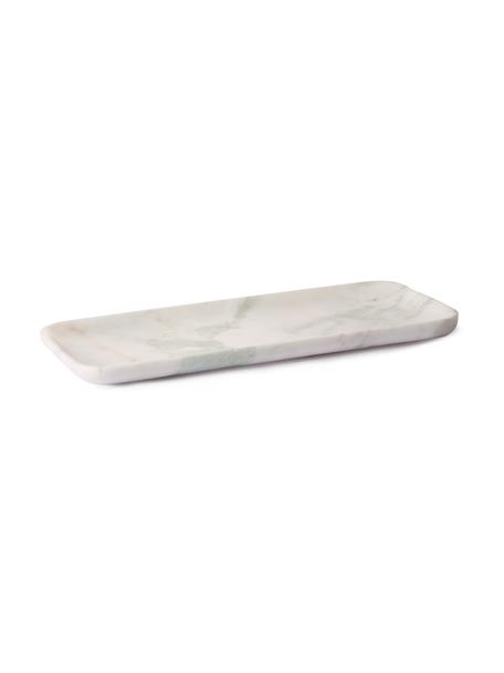 Piatto da portata in marmo bianco Tina, Marmo, Bianco, Larg. 12 x Prof. 30 cm
