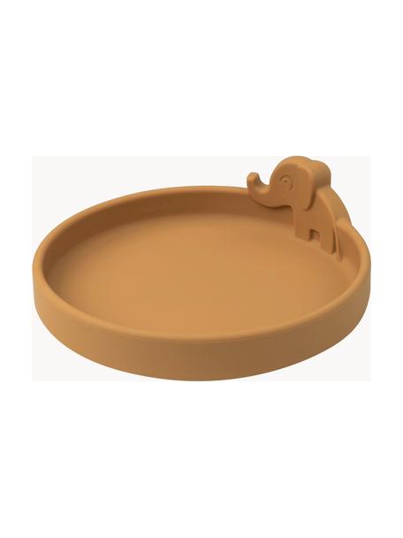 Assiette pour enfants Peekaboo, 100 % silicone, Ocre, Ø 16 cm