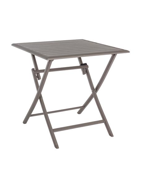 Klappbarer Gartentisch Elin, 70 x 70 cm, Aluminium, pulverbeschichtet, Kaffeebraun, B 70 x T 70 cm