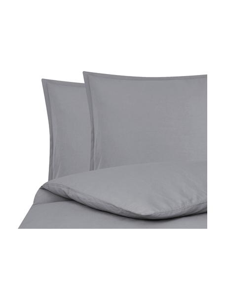 Biancheria da letto in lino Nature, 52% lino, 48% cotone
Con effetto stonewash per una sensazione morbida al tatto, Grigio scuro, 255 x 200 cm + 2 federe 50 x 80 cm
