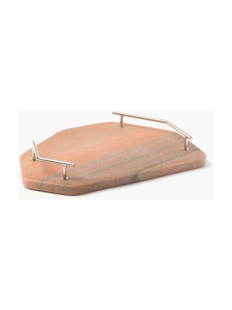 Taca do serwowania z marmuru Han, Terakota, marmurowy, S 24 x D 29 cm