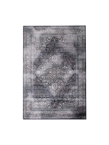 Teppich Rugged, 66 % Viskose, 25 % Baumwolle, 9 % Polyester, Anthrazit, B 200 x L 300 cm (Größe L)