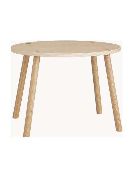 Mesa infantil ovalada de madera Mouse, Chapa de madera de roble barnizada

Este producto está hecho de madera de origen sostenible y con certificación FSC®., Madera de roble, An 60 x F 46 cm