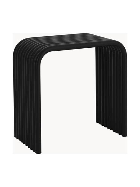 Kovová stolička Multron, Potažený kov, Černá, Š 45 cm, V 44 cm