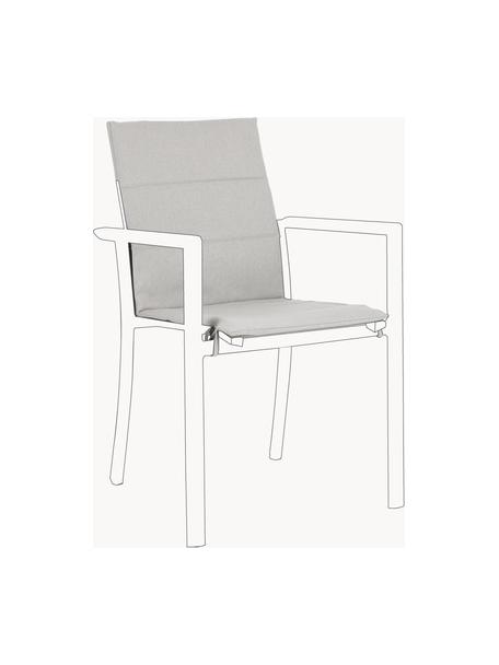 Outdoor-Sitzauflage Konnor, 100 % Polypropylen, Grau, B 46 x L 88 cm