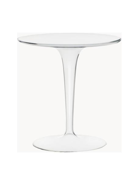 Table d'appoint ronde Tip Top, Verre acrylique, Transparent, Ø 49 x haut. 50 cm