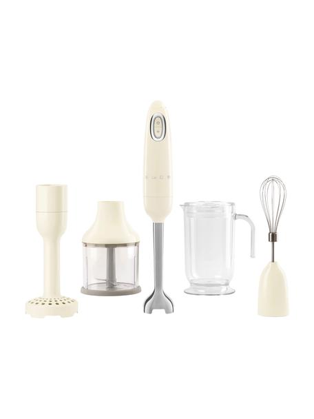 Stabmixer-Set 50's Style, 5-tlg., Gehäuse: Kunststoff, Edelstahl, la, Cremeweiß, glänzend, Set mit verschiedenen Größen