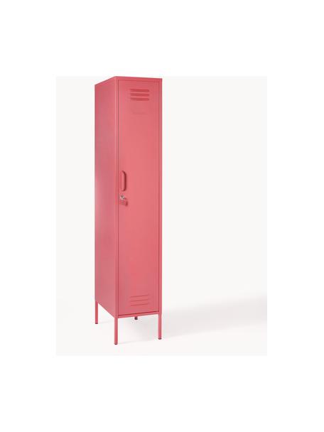 Armadietto piccolo The Skinny, Acciaio verniciato a polvere, Rosa cipria, Larg. 35 x Alt. 183 cm