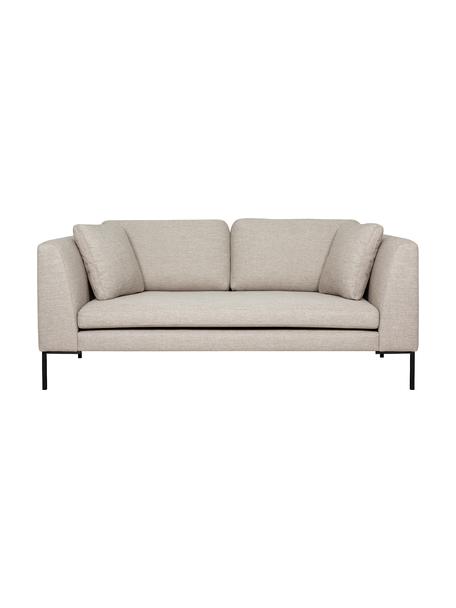 Sofa Emma (2-Sitzer) mit Metall-Füssen, Bezug: Polyester 100.000 Scheuer, Gestell: Massives Kiefernholz, FSC, Webstoff Beige, B 194 x T 100 cm