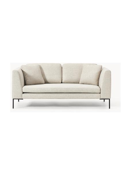 Sofa Emma (3-Sitzer) mit Metall-Füssen, Bezug: Polyester 100.000 Scheuer, Gestell: Massives Kiefernholz, Bir, Webstoff Hellbeige, B 194 x T 100 cm