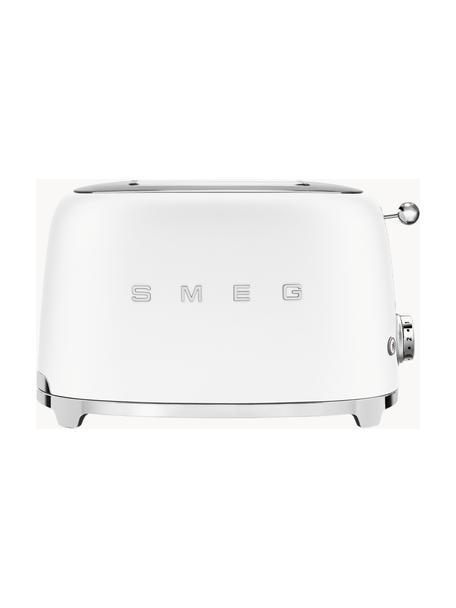Kompakt Toaster 50's Style, Edelstahl, beschichtet, Weiß, matt, B 31 x T 20 cm