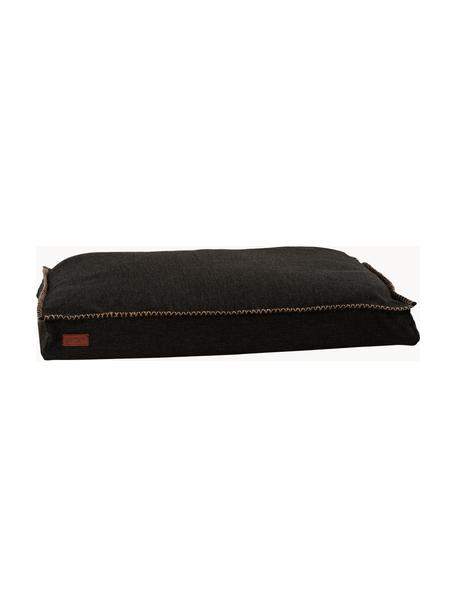 Cama para macotas Dog, 120 cm, Olefina, fibra sintética, Tejido negro, An 120 x F 80 cm