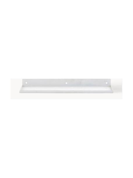 Estante de pared de metal Ledge, Metal recubierto, Blanco, An 43 x Al 4 cm