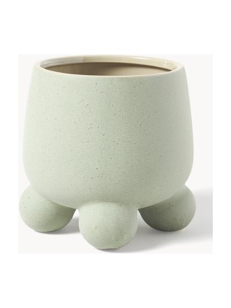 Cache-pot Olea, Grès cérame, Vert sauge, Ø 25 x haut. 27 cm