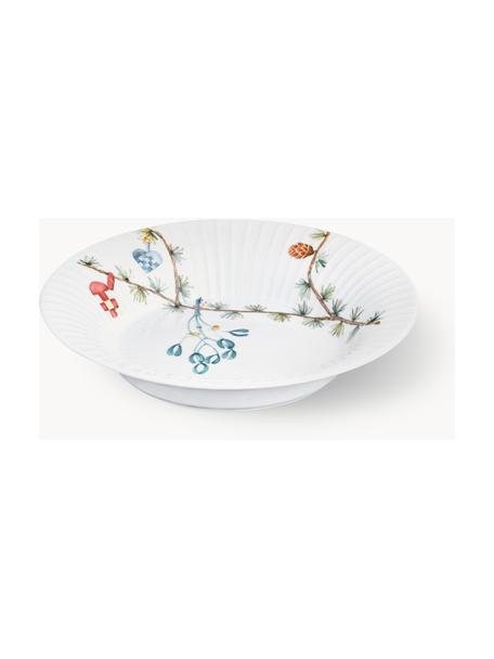 Assiettes creuses en porcelaine Hammershøi, 4 pièces, Porcelaine, Blanc, multicolore, Ø 21 cm