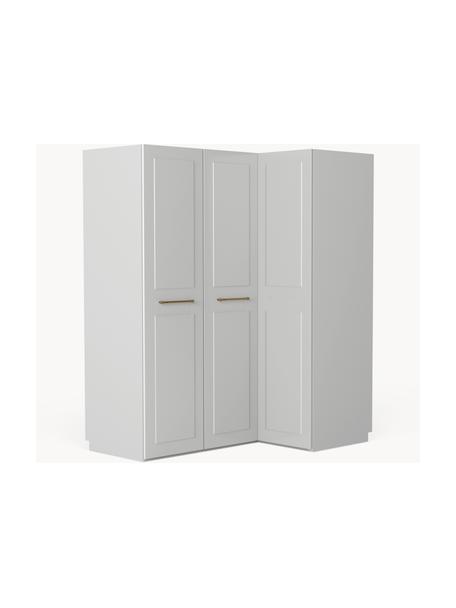 Armoire d'angle modulaire Charlotte, larg. 165 cm, plusieurs variantes, Gris, Basic Interior : larg. 165 x haut. 200 cm, avec module d'angle