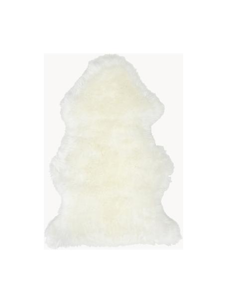 Pelle di pecora liscia Oslo, Retro: 100% pelle rivestita senz, Bianco crema, Larg. 60 x Lung. 90 cm