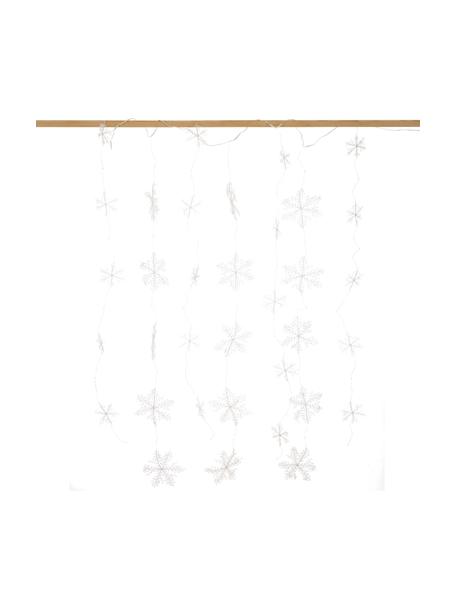 LED lichtslinger Snowflake, warmwit, Kunststof, Zilverkleurig, L 137 cm