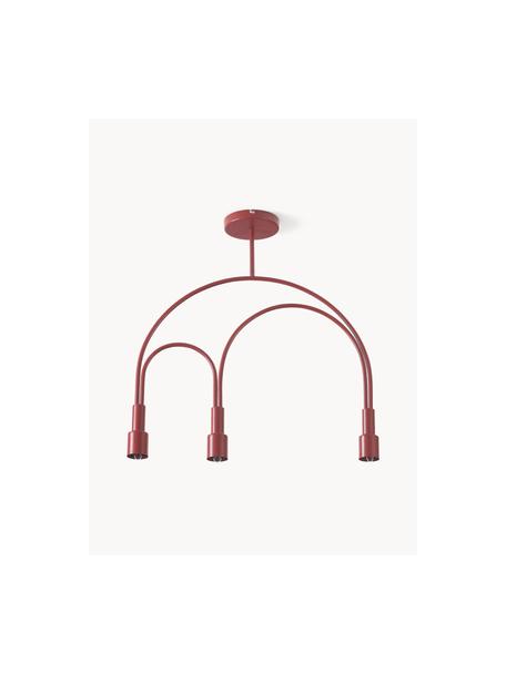 Plafonnier Mia, Rouge, larg. 64 x haut. 67 cm