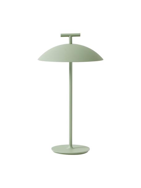 Lampada da tavolo di design mobile a LED dimmerabile Mini Geen-A, Metallo verniciato a polvere, Verde, Ø 20 x Alt. 36 cm
