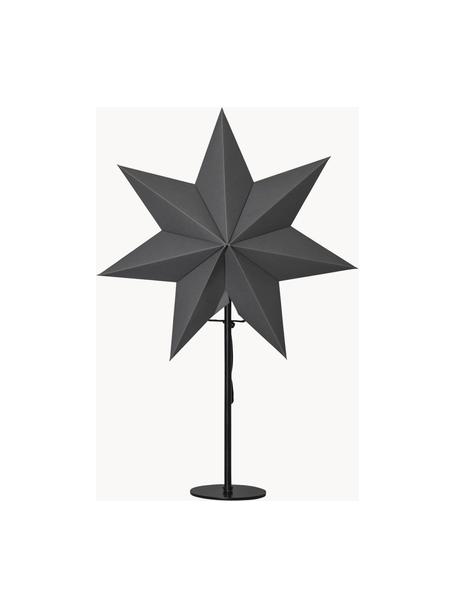 Étoile lumineuse Mixa, Gris, noir, larg. 34 x haut. 50 cm