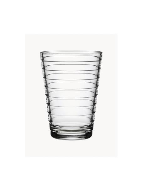 Verres à eau Aino Aalto, 2 pièces, Verre, Transparent, Ø 8 x haut. 11 cm, 330 ml