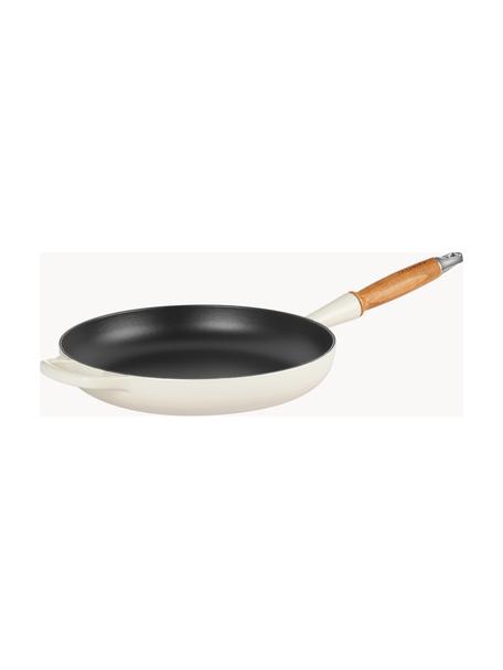 Litinová pánev s dřevěnou rukojetí Signature Collection, Odstíny bílé, Ø 28 cm, V 8 cm