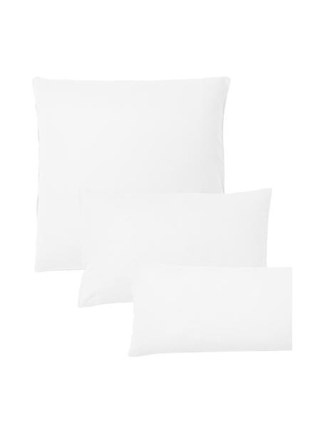 Flanellen kussenhoes Biba van katoen in wit, Weeftechniek: flanel Flanel is een knuf, Wit, B 60 x L 70 cm
