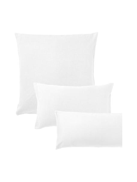 Federa in lino lavato Airy, 100% lino
Densità del filo 110 TC, qualità standard

Il lino è una fibra naturale caratterizzata da traspirabilità, resistenza e morbidezza. Il lino è un materiale rinfrescante e assorbente che assorbe e rilascia rapidamente l'umidità, rendendolo ideale per le temperature calde.

Il materiale utilizzato in questo prodotto è testato per le sostanze nocive e certificato secondo lo STANDARD 100 by OEKO-TEX®, 15.HIN.65948, HOHENSTEIN HTTI., Bianco, Larg. 50 x Lung. 80 cm
