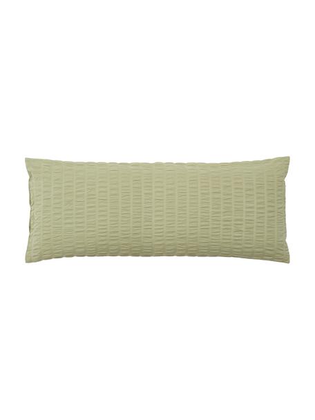 Funda de almohada de algodón Esme, Reverso: tejido renforcé Densidad , Verde salvia, An 45 x L 110 cm