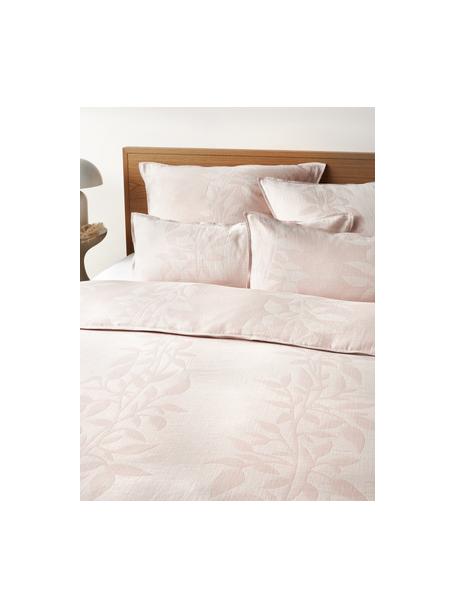 Funda nórdica de muselina estampada Jasmina, Rosa claro, Cama 150/160 cm (240 x 220 cm)