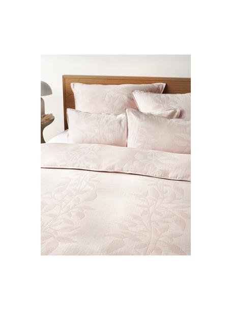 Funda nórdica de muselina estampada Jasmina, Rosa claro, Cama 150/160 cm (240 x 220 cm)